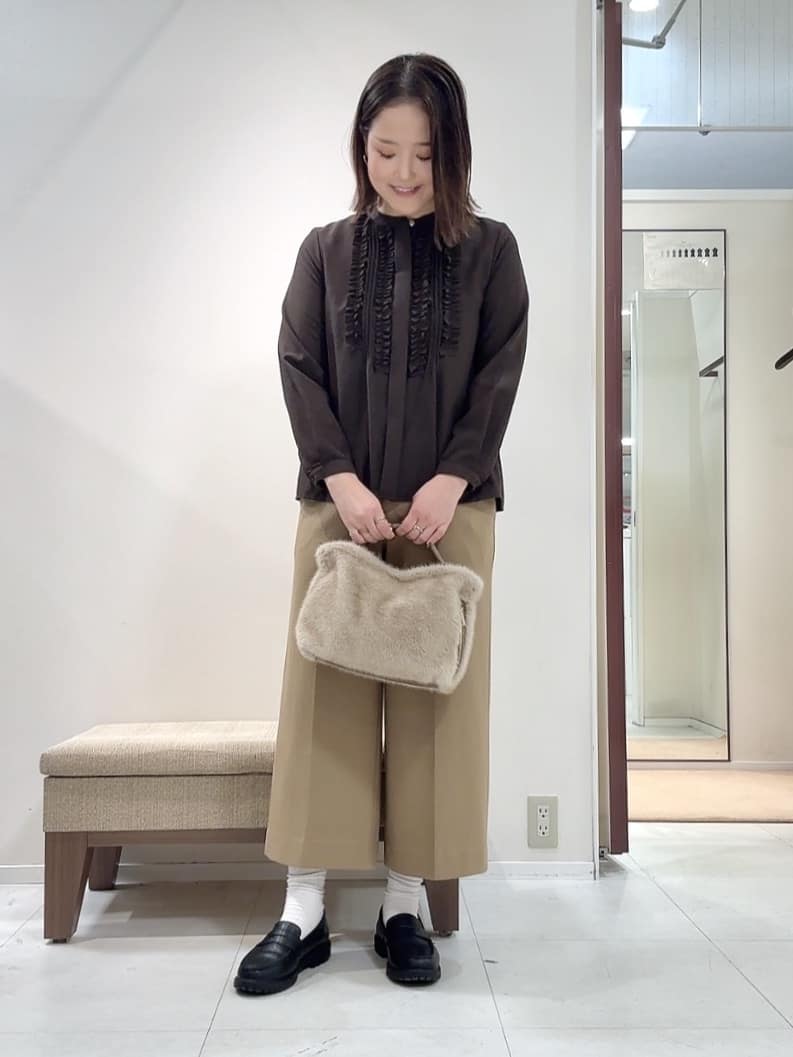 YUIさんの「UNTITLED｜【洗える/ボタンなし】ミラノリブカーディガン」を使ったコーディネート