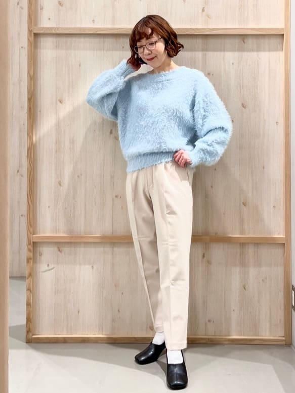nakoさんの「THE SHOP TK｜クラシカルな装い ウールライクスタンドカラーコート」を使ったコーディネート