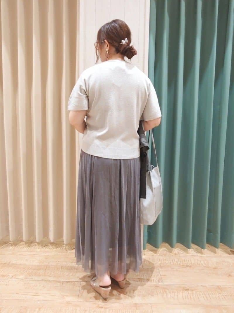 タガさんの「SHOO･LA･RUE｜【セットアップ可/洗濯後しわになりにくい】5分袖テーラードジャケット」を使ったコーディネート