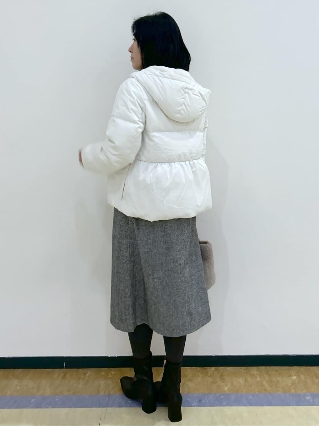 su.さんの「index｜KAWADAダウンペプラムショートコート【撥水／洗濯機OK／静電気防止裏地】」を使ったコーディネート