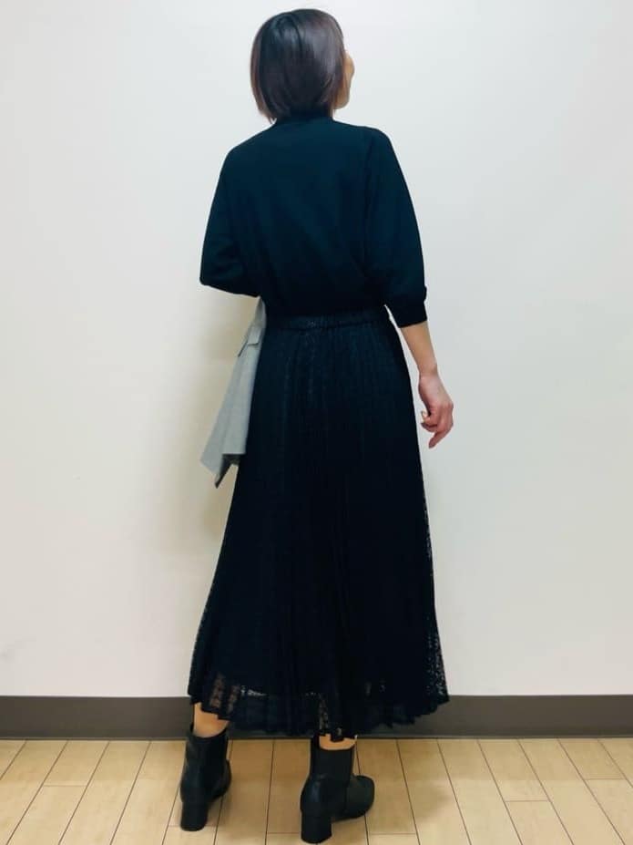 Riiさんの「Reflect｜【透けにくい◎】衿付き七分袖ニット」を使ったコーディネート