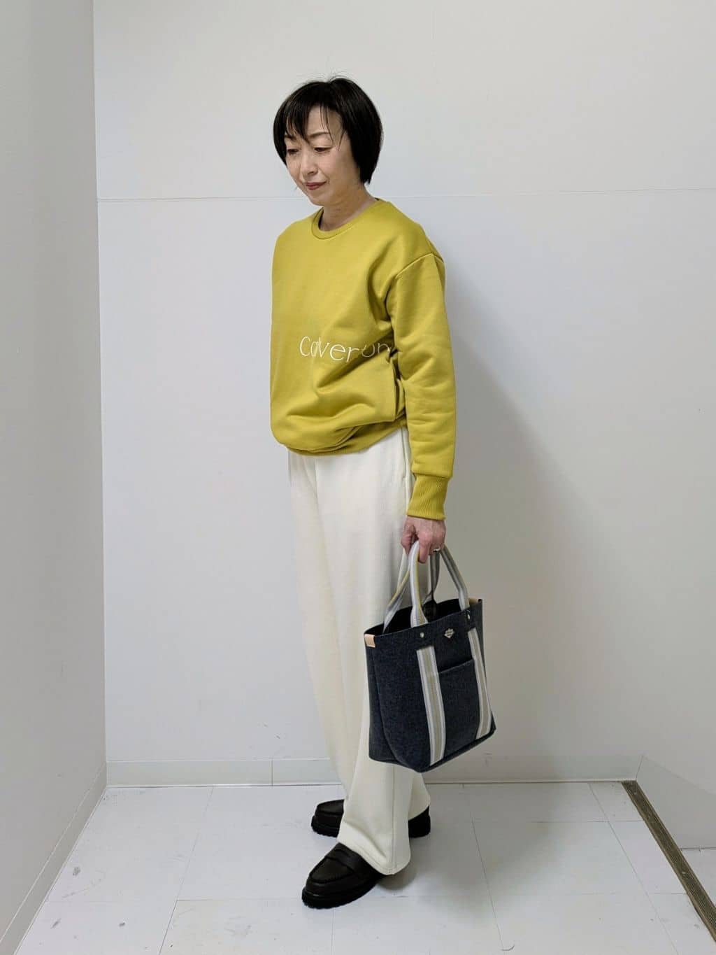 Asaさんの「Dessin｜【洗える】裏起毛ロゴスウェット」を使ったコーディネート