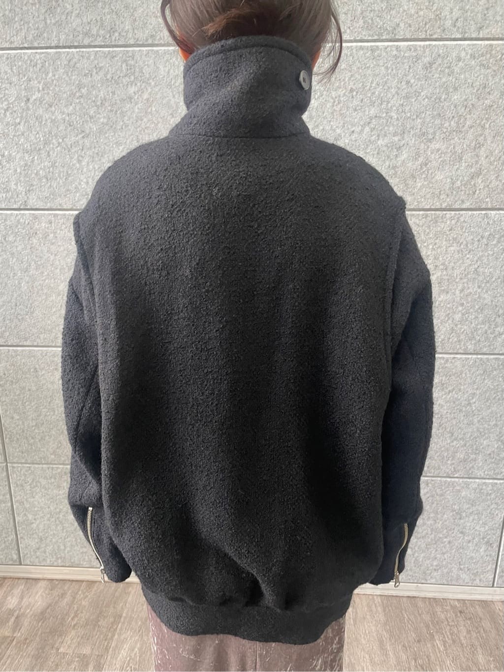 kanakoさんの「CODE A｜【Re】neck point velour dress」を使ったコーディネート