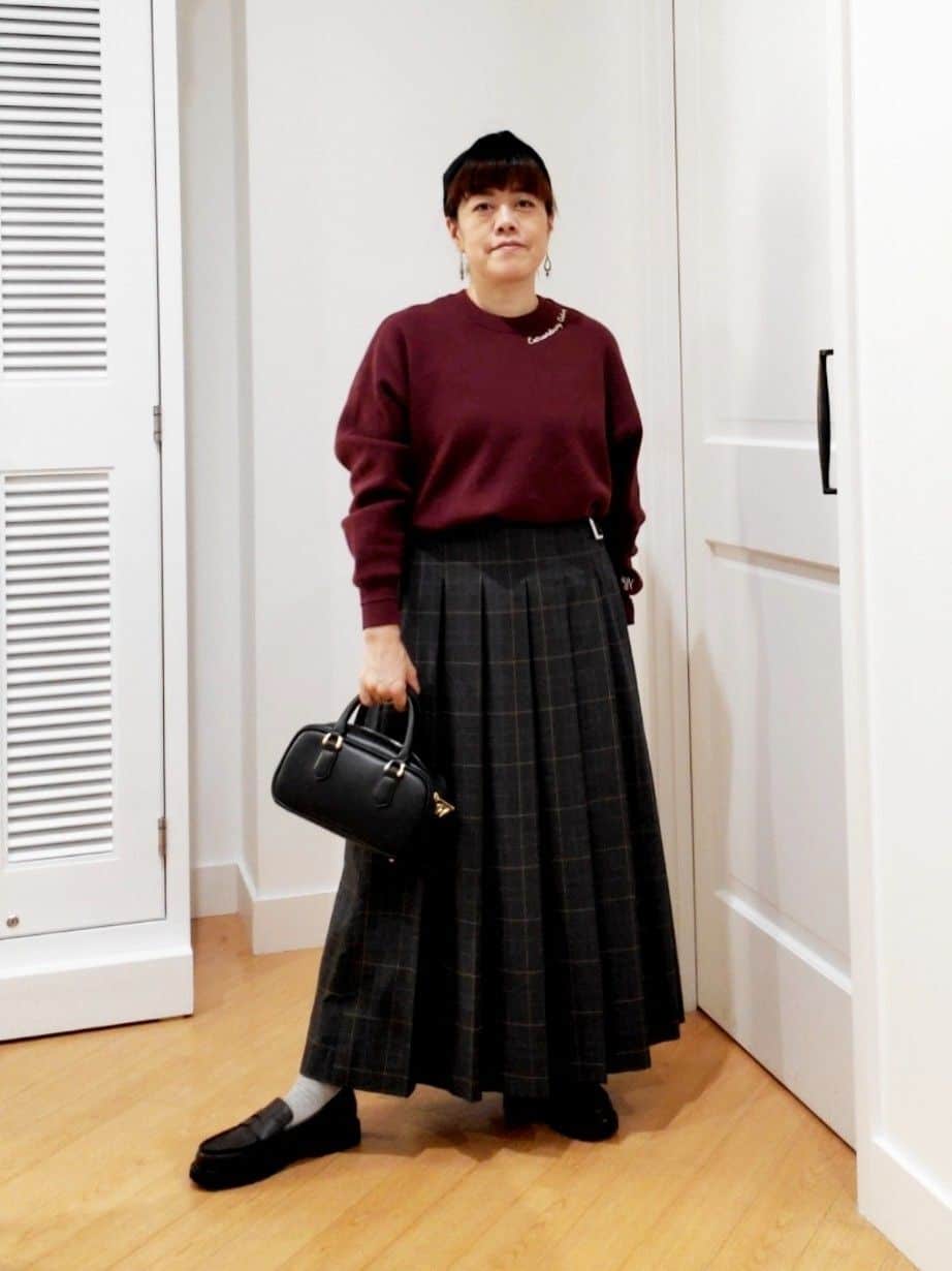 ai-Pさんの「Dessin｜【洗える】刺繍入りジャカードニット」を使ったコーディネート