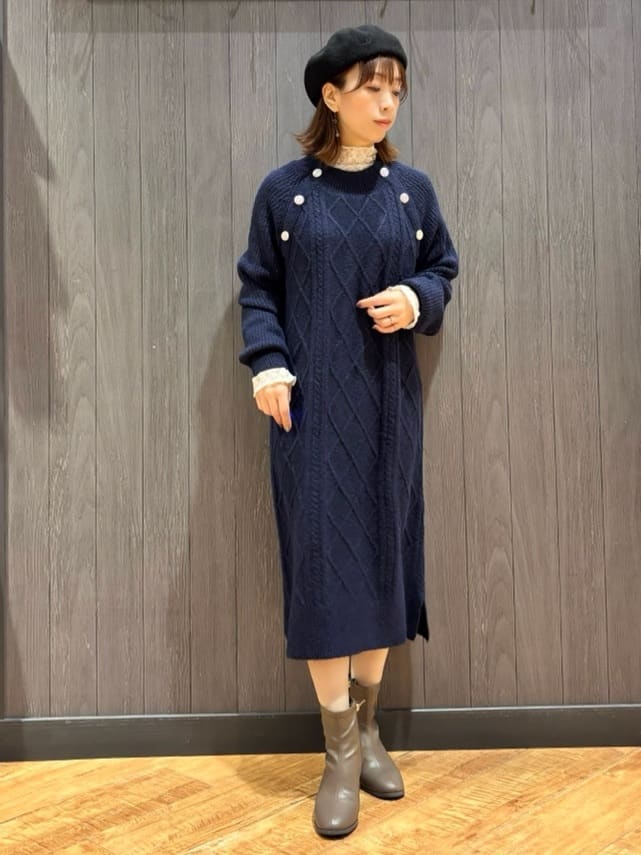 meiさんの「SHOO･LA･RUE｜【S-LL】上品なレースハイネックトップス」を使ったコーディネート