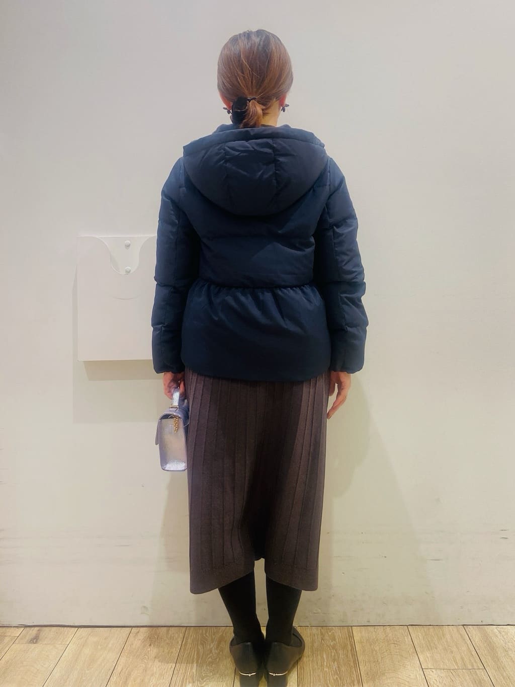 YUKOさんの「index｜ラメフェザープルオーバーセット ニットワンピース【洗濯機OK】《XS～LL》」を使ったコーディネート