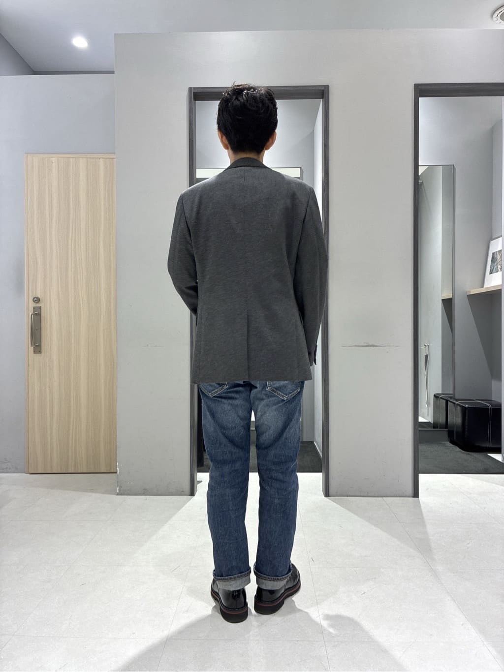わいずみさんの「TAKEO KIKUCHI｜【None Of Stress】アクティブジャージ 千鳥 ジャケット」を使ったコーディネート