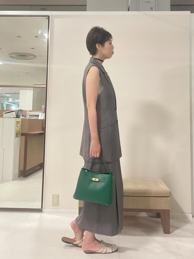 IWAMOさんの「UNTITLED｜【セットアップ可/洗える】スラブテーラードカラージレ」を使ったコーディネート