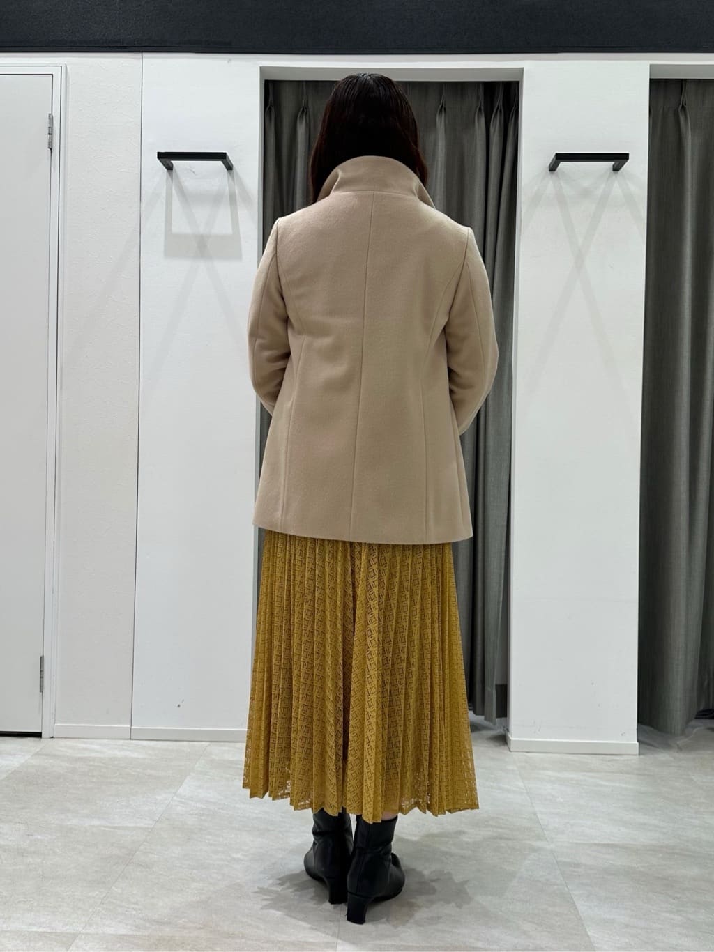 kimiさんの「UNTITLED｜【配色ボウタイ付き】八分袖ジョーゼットブラウス」を使ったコーディネート