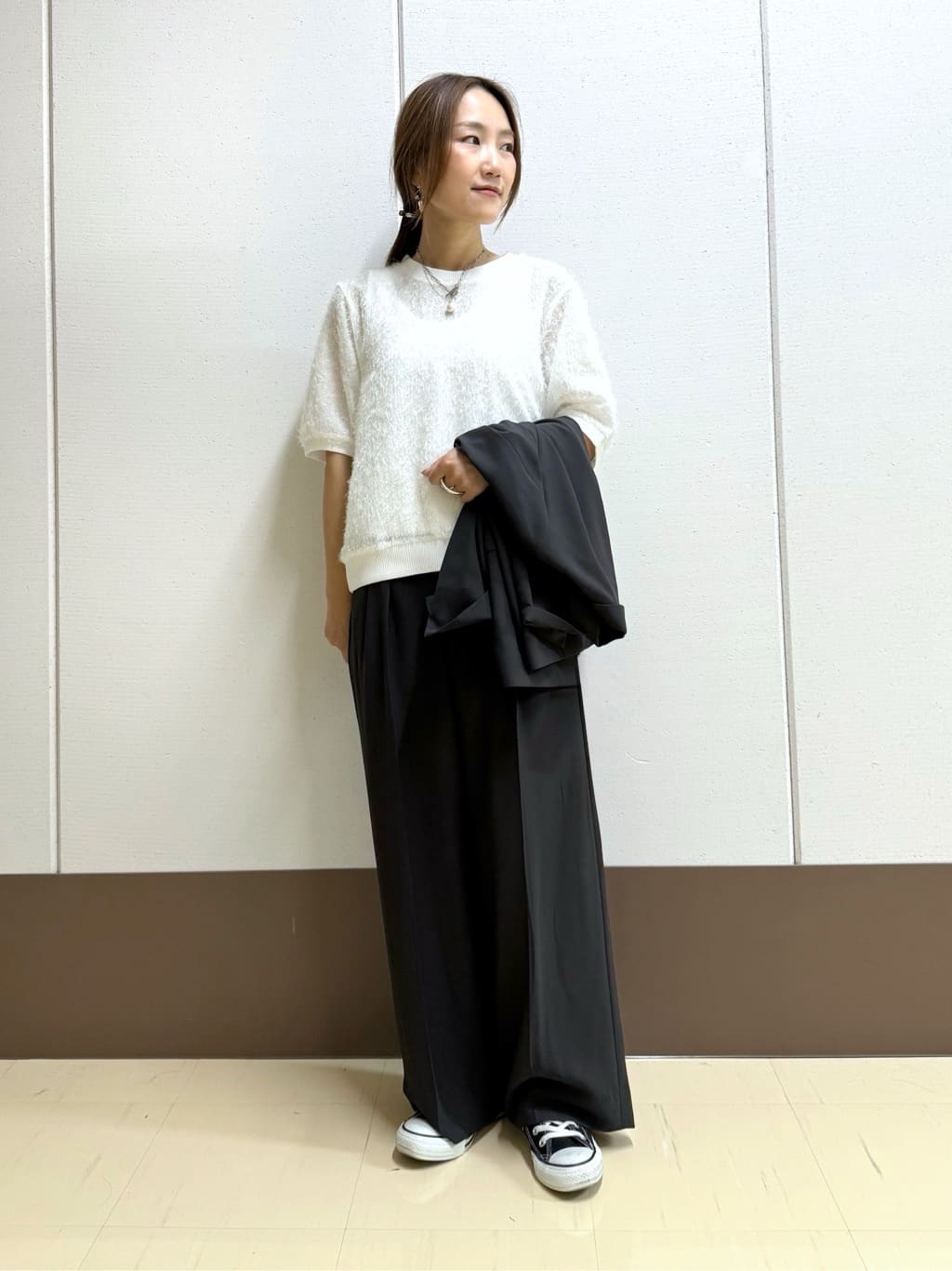 mamiさんの「INDIVI｜ヘアリージャカードトップス」を使ったコーディネート
