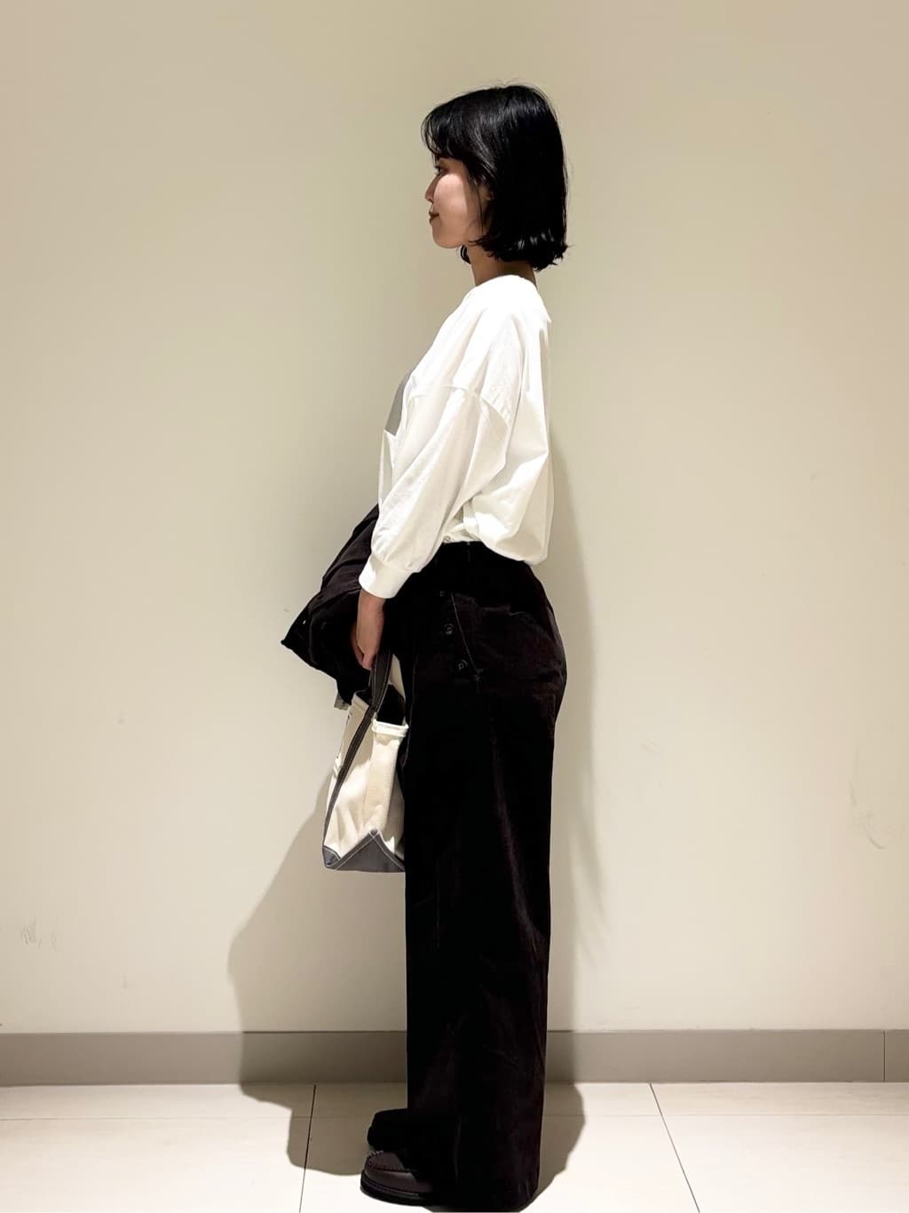 mayuさんの「Dessin｜【セットアップ可・洗える】マリンコーデュロイパンツ」を使ったコーディネート