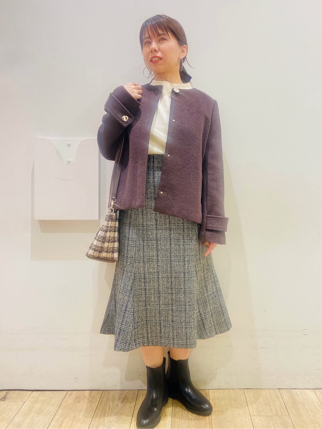 YUKOさんの「index｜マーメイドフレアスカート【洗濯機OK／防シワ】」を使ったコーディネート