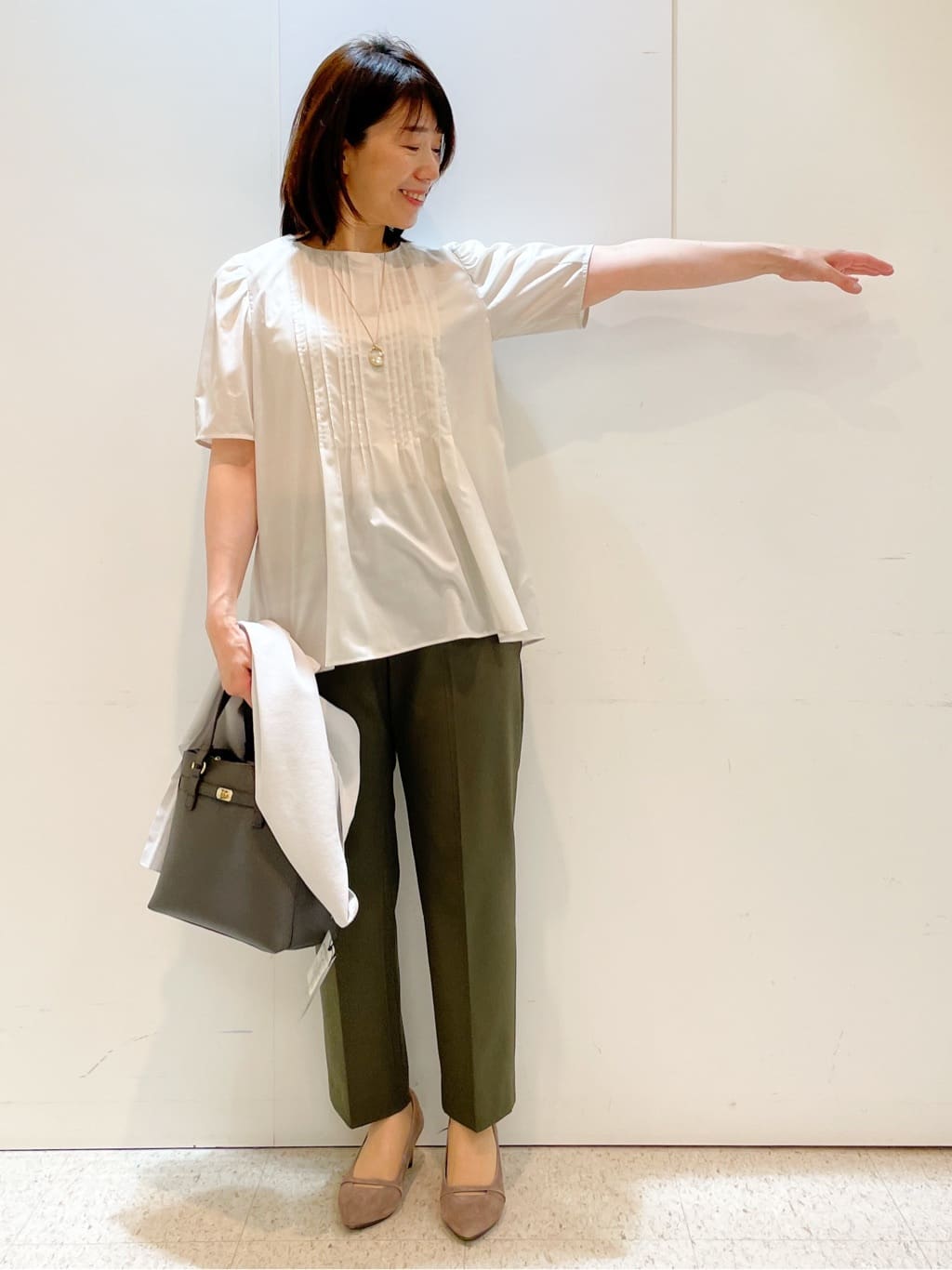 めいさんの「Reflect｜【私のパンツ／手洗い可】ベーシックテーパードパンツ」を使ったコーディネート