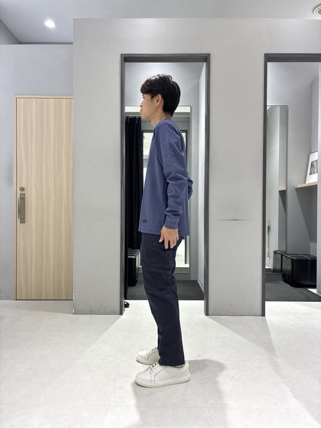 わいずみさんの「TAKEO KIKUCHI｜ストレッチ テーラードＴシャツ」を使ったコーディネート