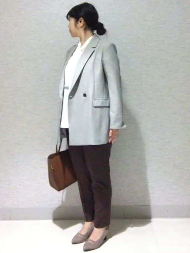 sakoさんの「Reflect｜【レイヤードに◎】ボウタイブラウス」を使ったコーディネート