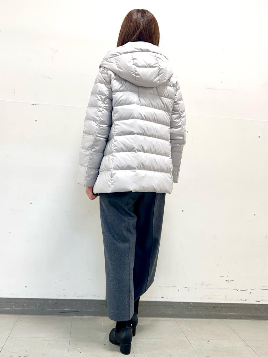 yuさんの「Reflect｜【SS-4Lサイズ】フーデッドミドルダウンコート」を使ったコーディネート
