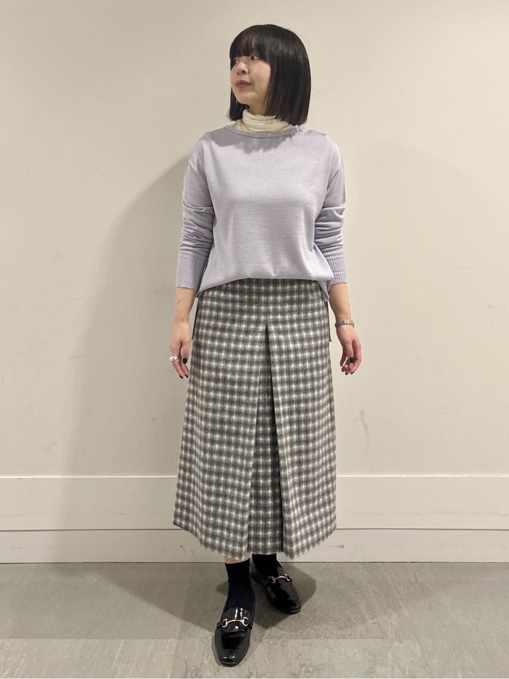 モエカさんの「UNTITLED｜【吸湿発熱/洗える】ハイネックインナー」を使ったコーディネート