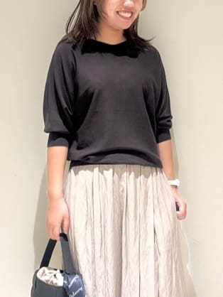 Liriさんの「Dessin｜【ウエストゴム/洗える】シアーエアリーパンツ」を使ったコーディネート