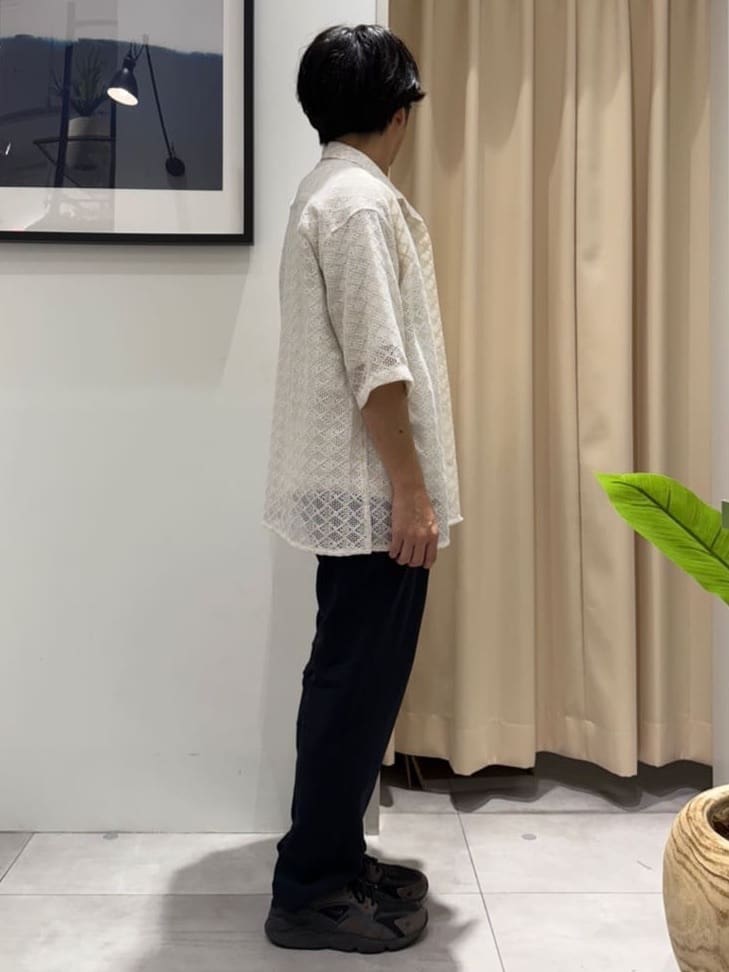 はさんの「THE SHOP TK｜クラフトレース半袖シャツ 【洗濯機OK】」を使ったコーディネート
