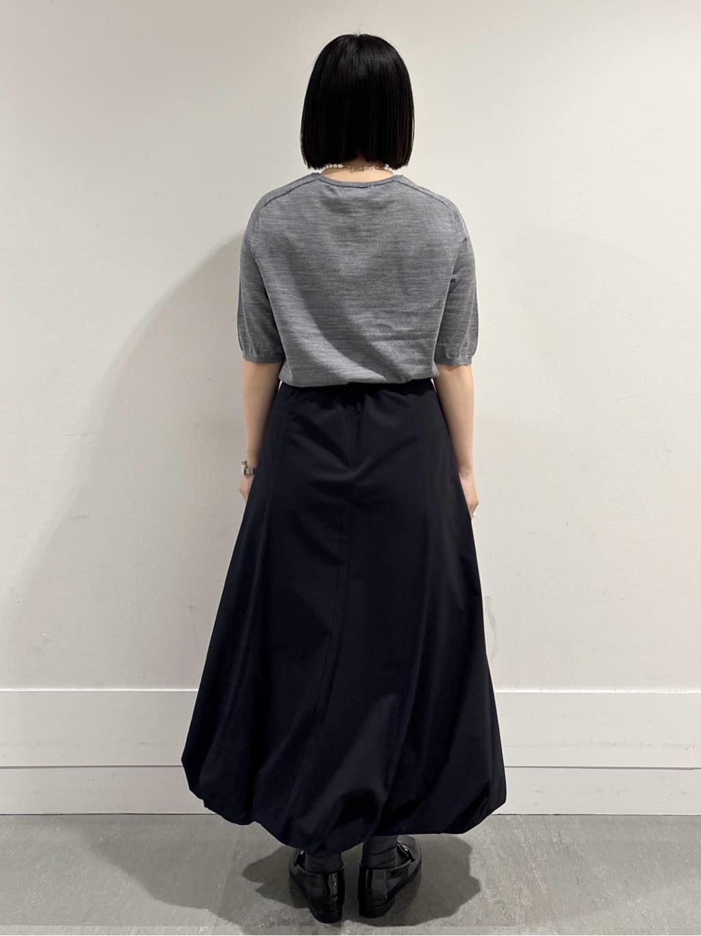 モエカさんの「UNTITLED｜【アンサンブル可/六分袖/洗える】ウールシルクニット」を使ったコーディネート