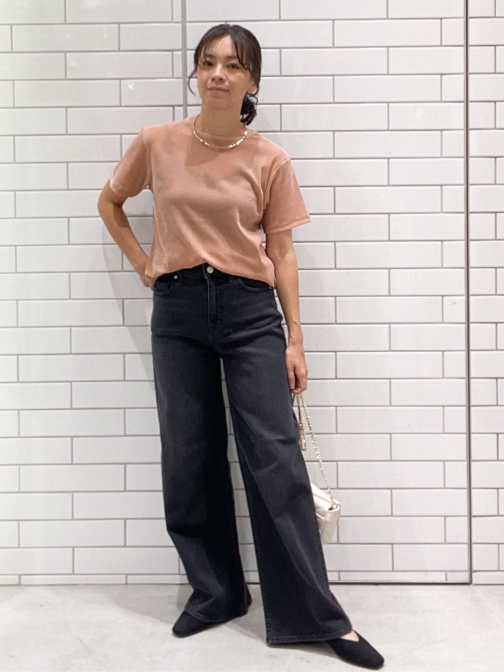 oiさんの「OPAQUE.CLIP｜【抗菌防臭加工】ニットフラットパンプス」を使ったコーディネート