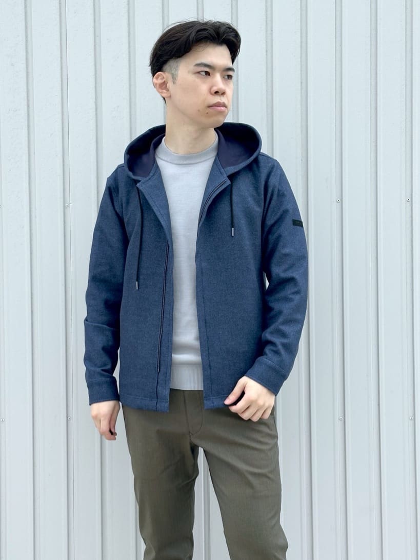 イッシーさんの「TAKEO KIKUCHI｜【JUST ONE LAYER】ダウンファブリックZIPパーカー」を使ったコーディネート