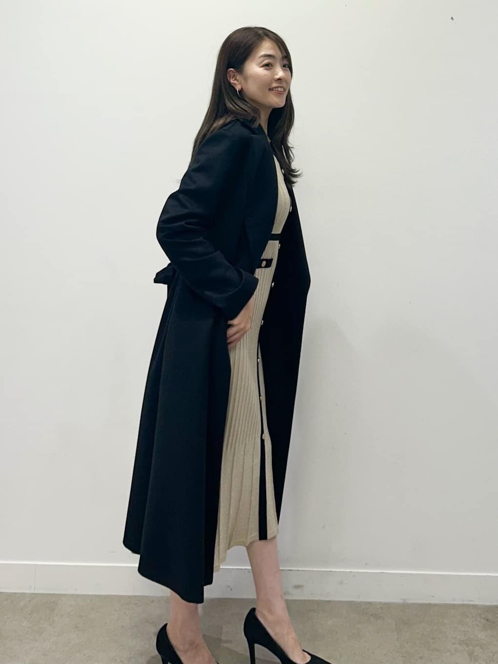 hayaseさんの「COUP DE CHANCE｜【カシミヤ100％／日本製】ロングガウンコート」を使ったコーディネート