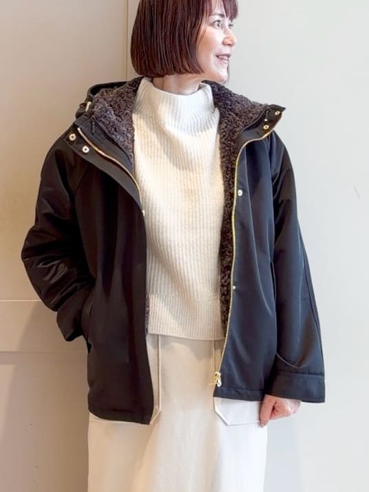 yamakoさんの「grove｜【名品アウター/3WAY・はっ水】ボアライナー付マウンテンパーカ」を使ったコーディネート