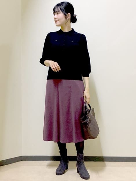  beni_gingerさんの「Reflect｜【透けにくい◎】衿付き七分袖ニット」を使ったコーディネート