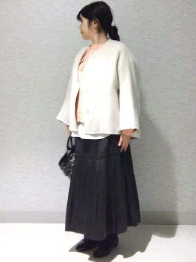 sakoさんの「Reflect｜【一枚で着映え◎／ゆったり着られるワンサイズ】スパンコール&times;ラメニット」を使ったコーディネート