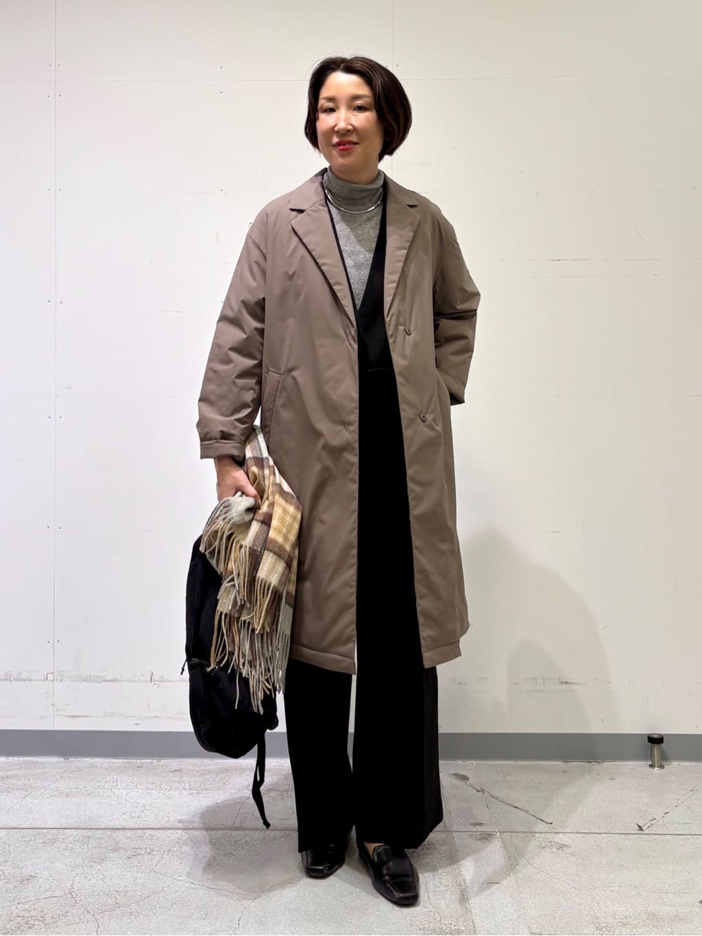 yuriさんの「INDIVI｜【トレンド／スタイルアップ】ストレッチコンビネゾン」を使ったコーディネート