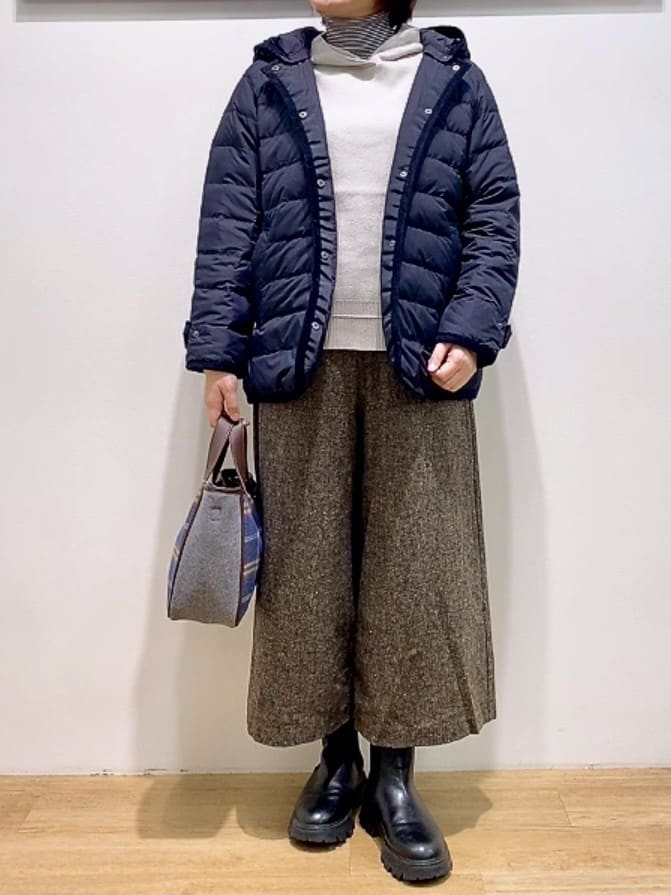 Hamaさんの「Dessin｜【撥水・2WAY】ミュラーダウンコートミドル丈」を使ったコーディネート