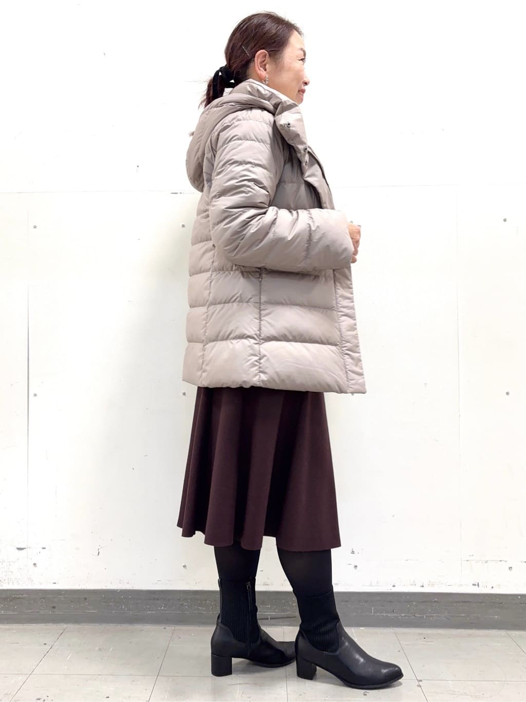keiさんの「Reflect｜【SS-4Lサイズ】フーデッドミドルダウンコート」を使ったコーディネート