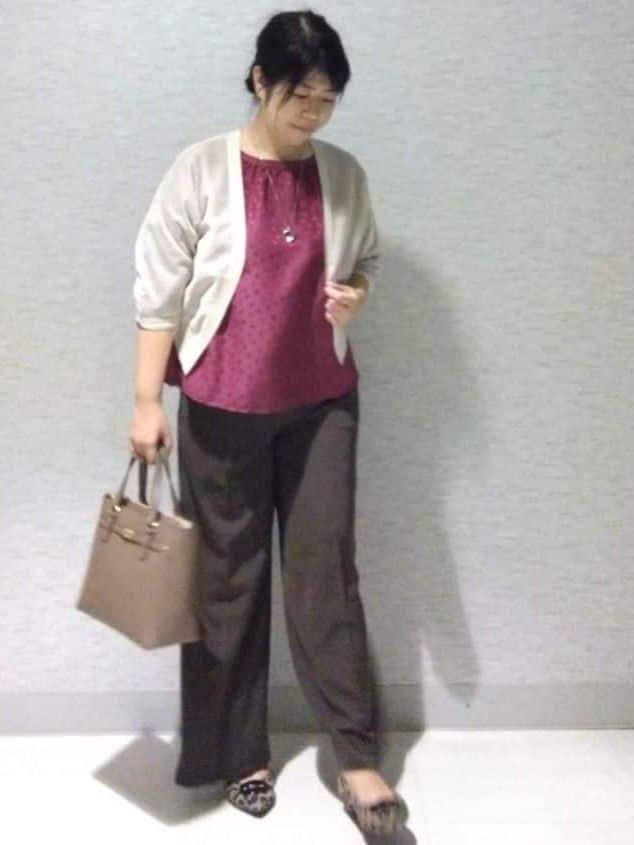 sakoさんの「Reflect｜【一枚で着映える◎】レオパード風ジャカードブラウス」を使ったコーディネート