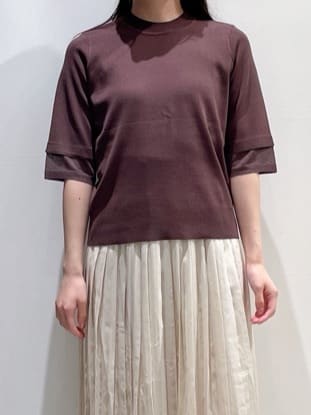 haruさんの「grove｜【ひんやり多機能】やわらかドライタッチ 袖口シアードッキングプルオーバー」を使ったコーディネート