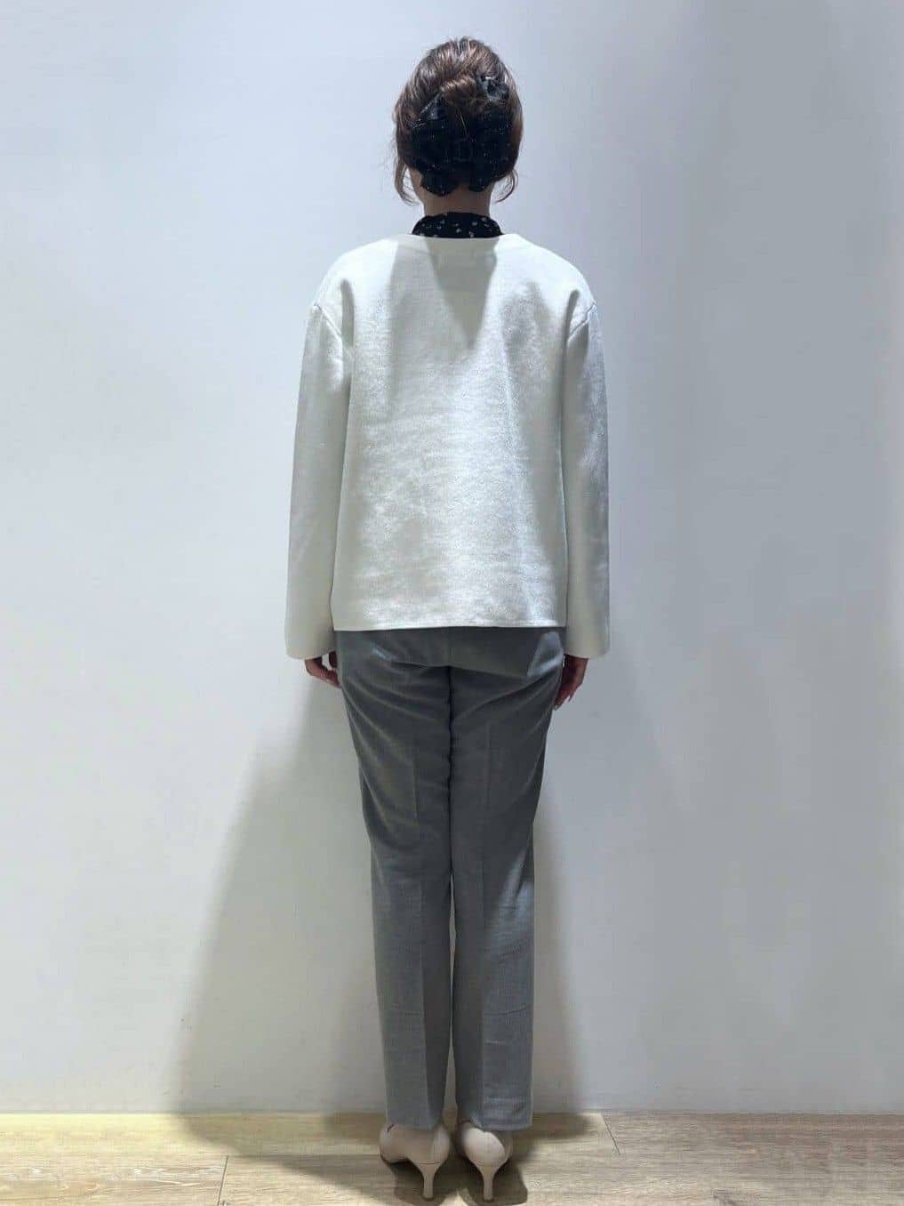 Mimさんの「index｜アシンメトリーレイヤードボウタイブラウス【洗濯機OK／イージーアイロン／防シワ】《XS～3L》」を使ったコーディネート