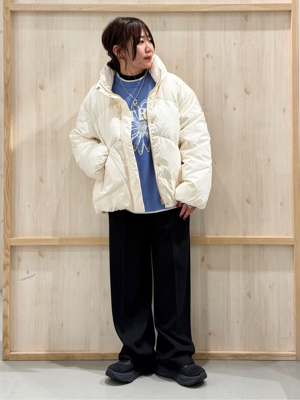 nanaさんの「THE SHOP TK｜ダウンジャケット」を使ったコーディネート