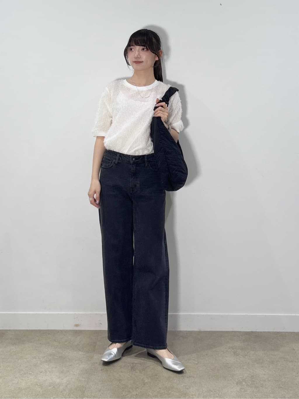 ibukiさんの「INDIVI｜ヘアリージャカードトップス」を使ったコーディネート