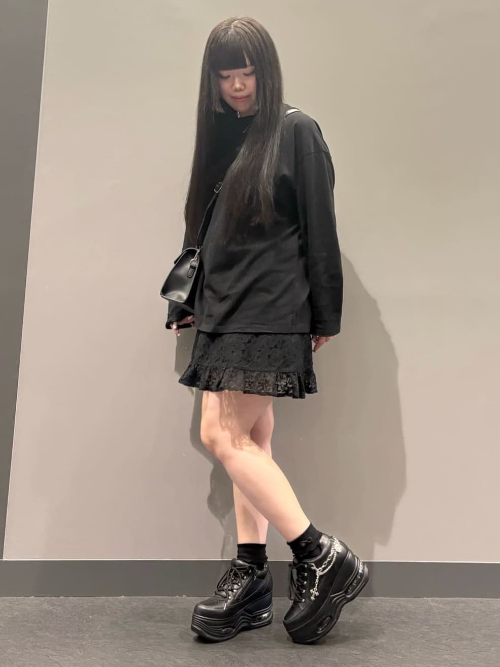 ひなさんの「ESPERANZA｜4色展開リボン付きソックス」を使ったコーディネート