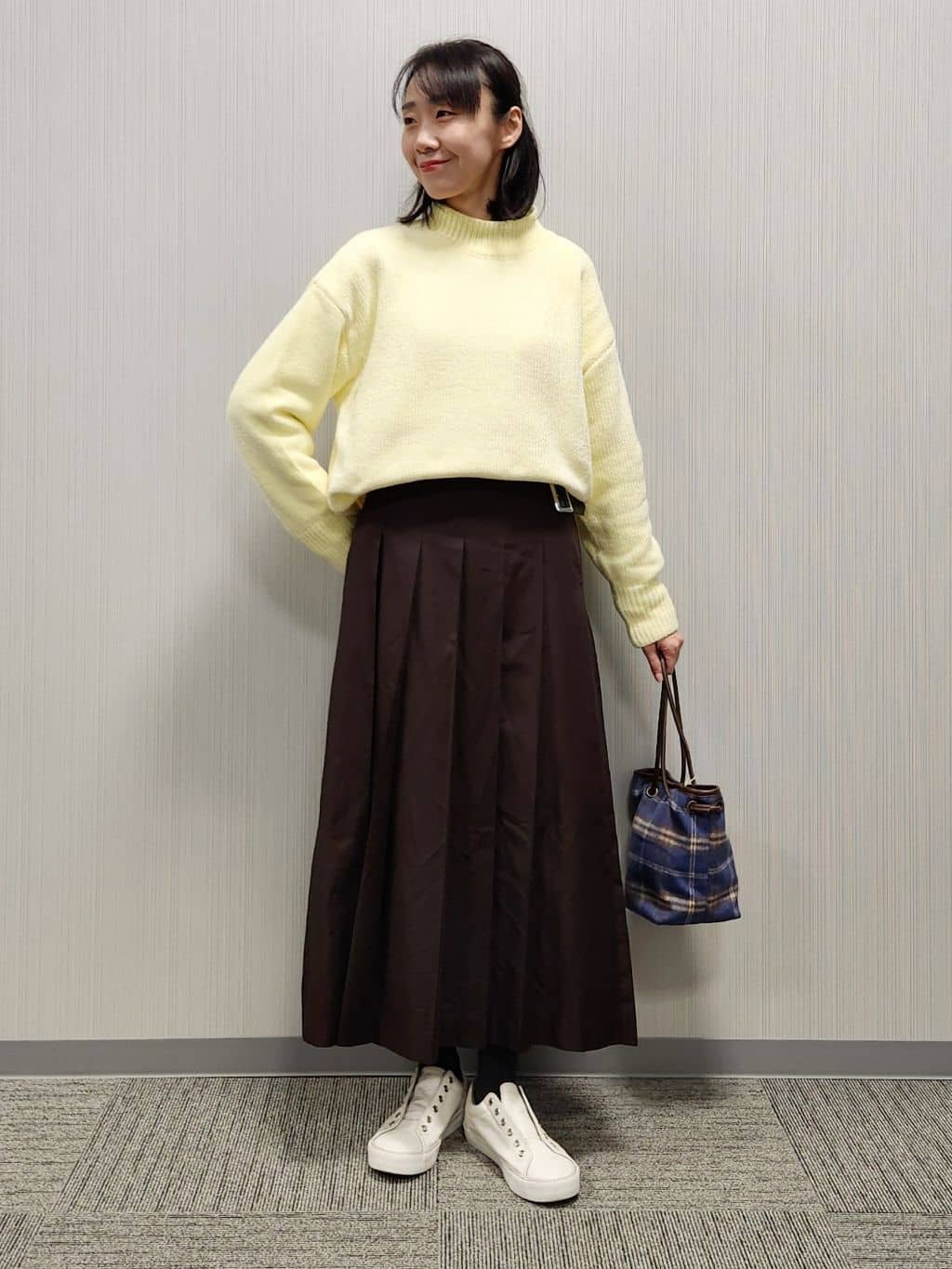 naraさんの「Dessin｜【洗える】ワイドプリーツスカート」を使ったコーディネート