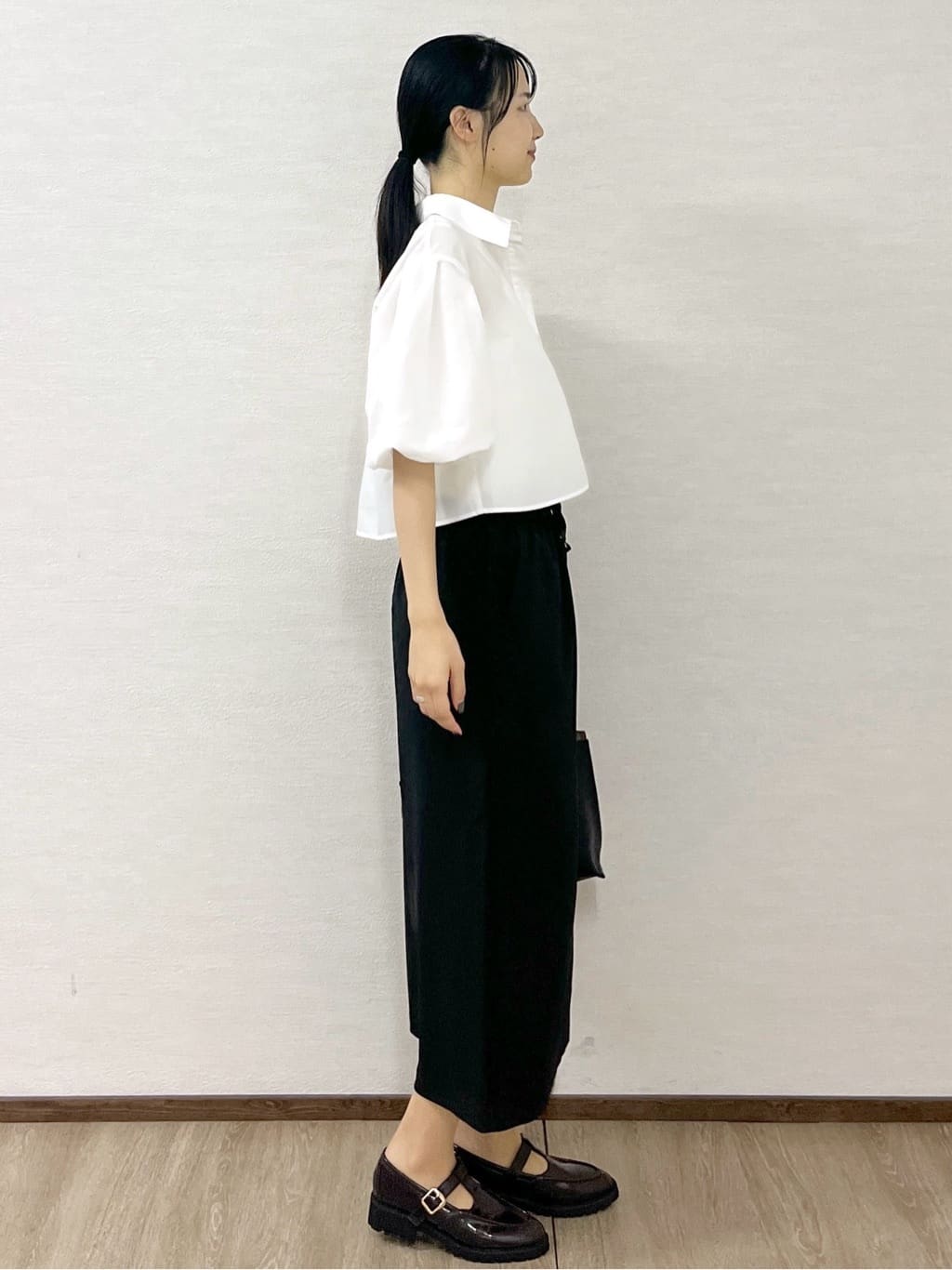 sachikoさんの「OPAQUE.CLIP｜バルーンスリーブシャツ【洗濯機洗い可】」を使ったコーディネート