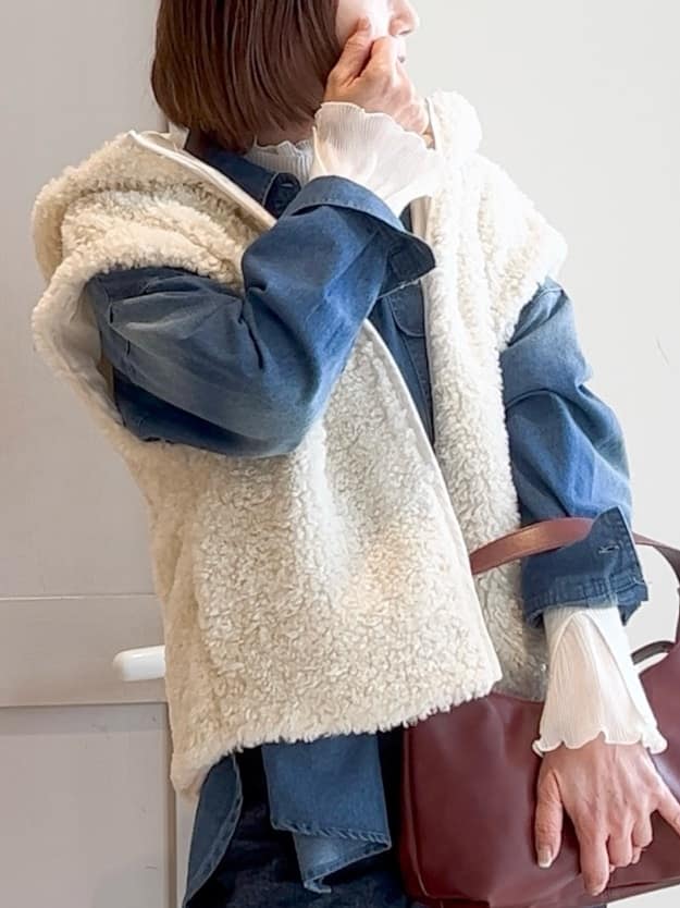 yamakoさんの「grove｜【名品アウター/3WAY・はっ水】ボアライナー付マウンテンパーカ」を使ったコーディネート