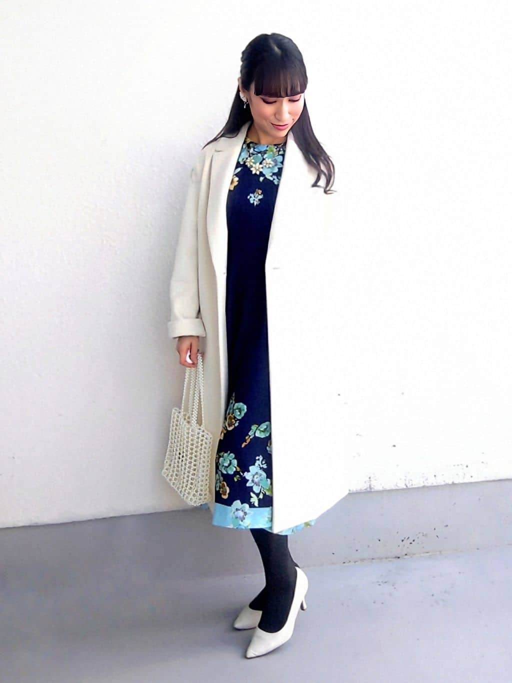keinaさんの「SunaUna｜【手洗い可】花柄パネルワンピース」を使ったコーディネート