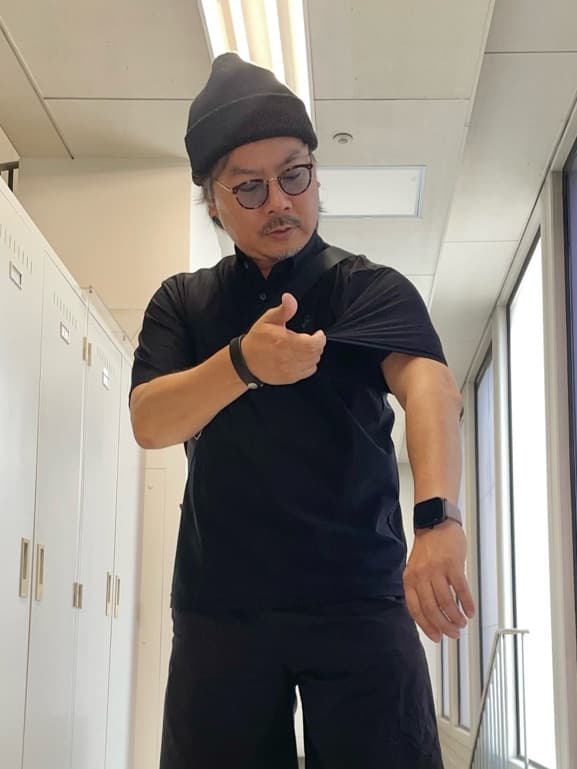 MAKOTO AIさんの「TAKEO KIKUCHI｜【COOL CITY WEAR】エアートール ポロシャツ /接触冷感・通気性」を使ったコーディネート