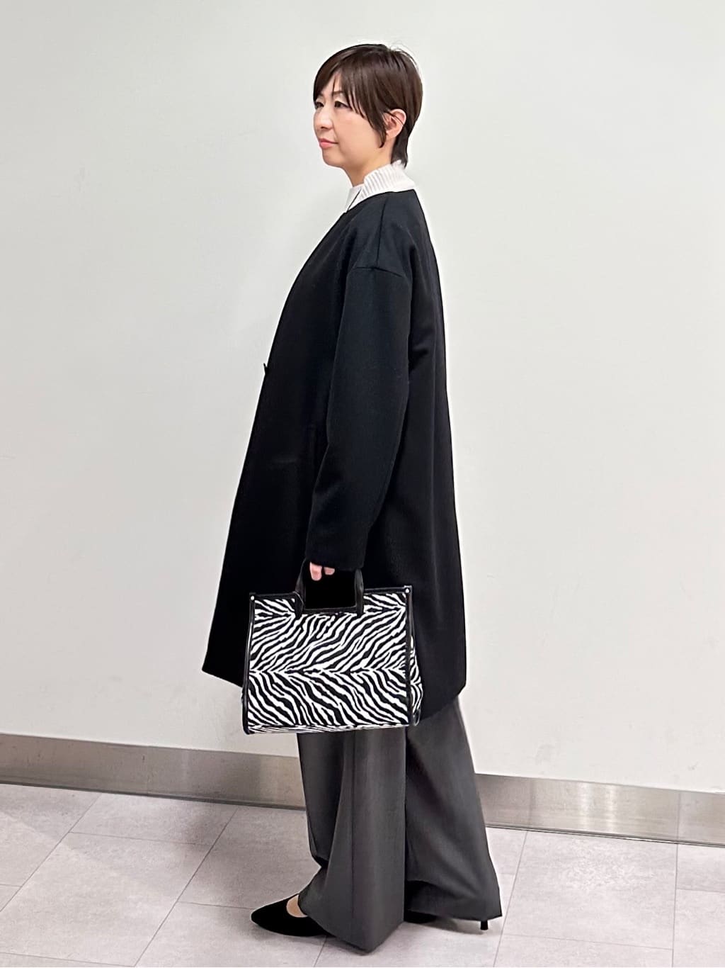 みなこさんの「UNTITLED｜【8色展開/洗える】ウールカシミヤ ハイネックニット」を使ったコーディネート