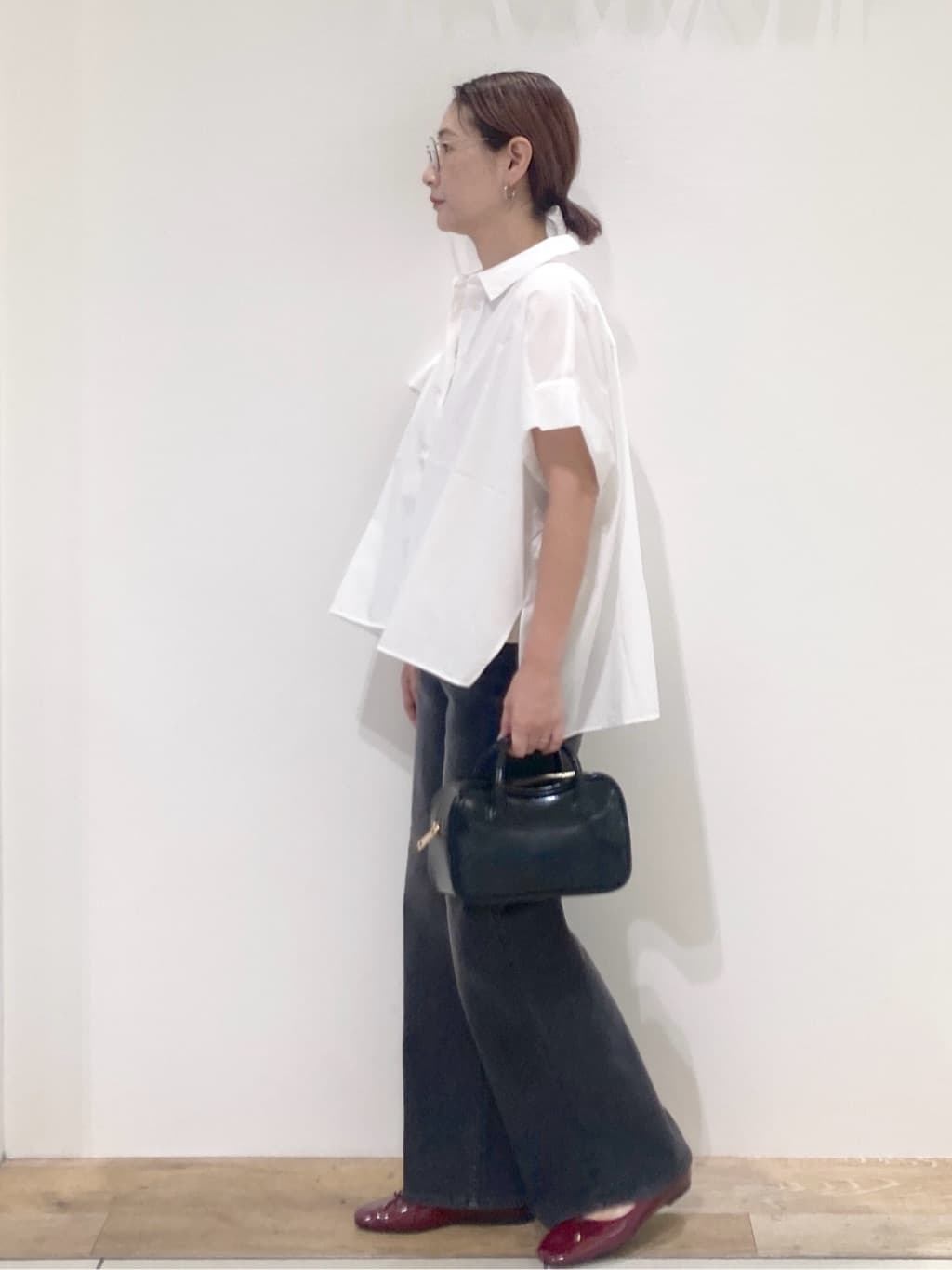たけねぇさんの「OPAQUE.CLIP｜ストレッチバギーデニム【洗濯機洗い可】《SS～LL》」を使ったコーディネート