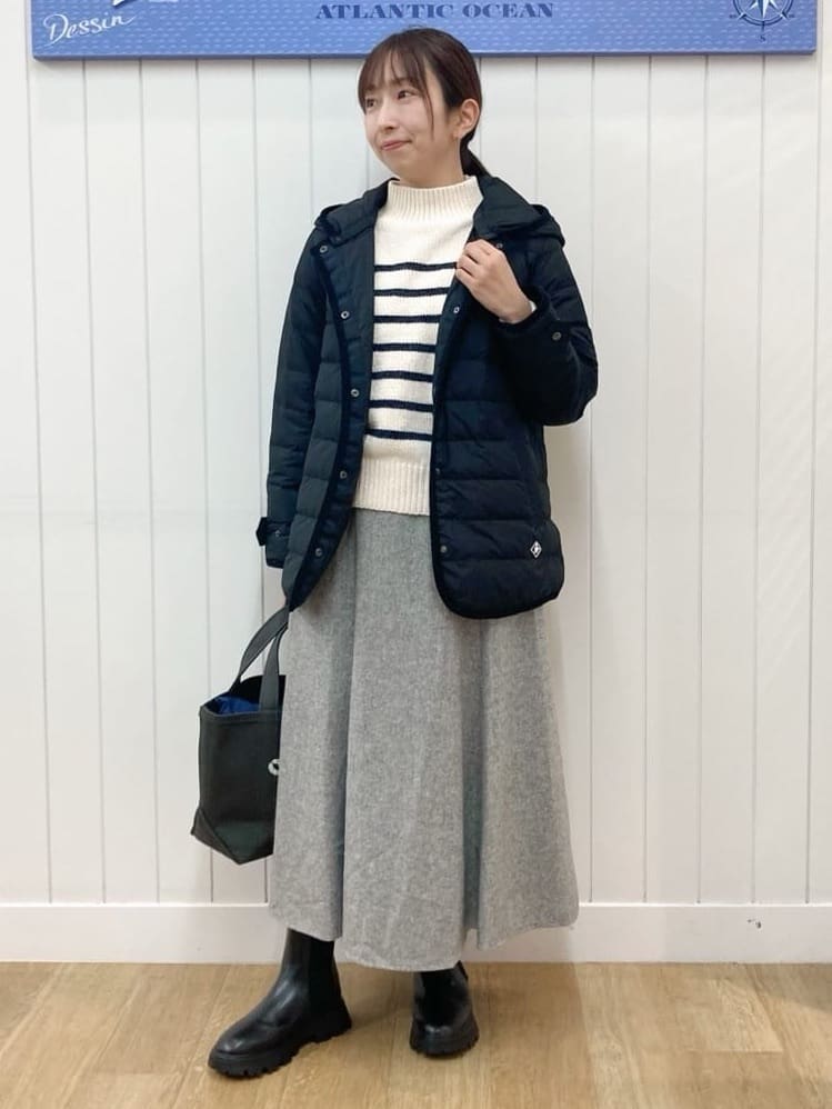 yoshiさんの「Dessin｜【撥水・2WAY】ミュラーダウンコートミドル丈」を使ったコーディネート