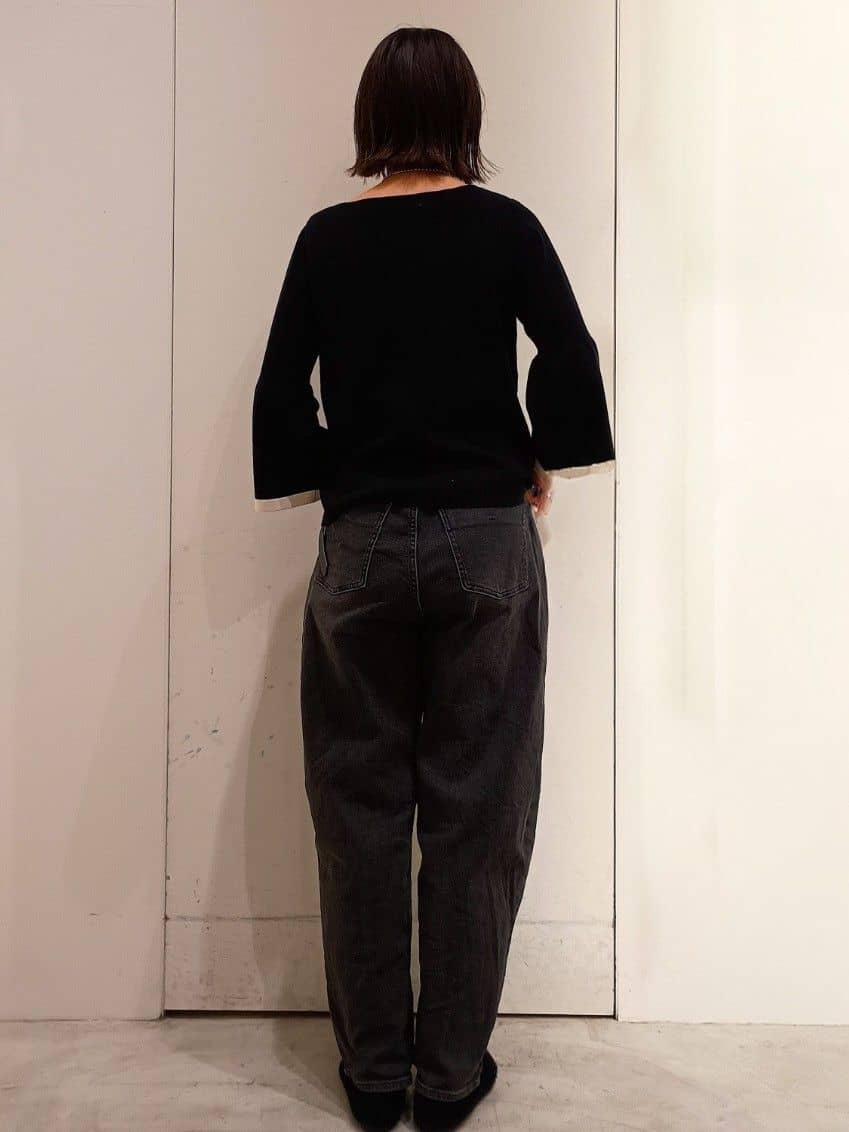 shinkoさんの「OPAQUE.CLIP｜ストレッチバレルレッグデニム【洗濯機洗い可】」を使ったコーディネート