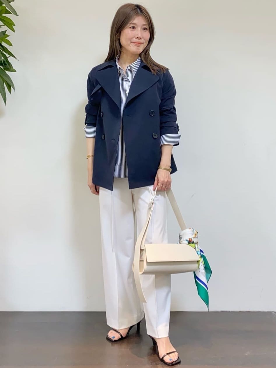 tomoさんの「UNTITLED｜トルソープリントスカーフ」を使ったコーディネート