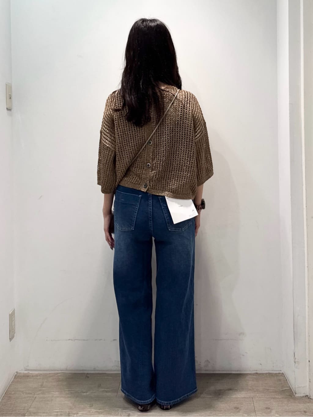 yuicciさんの「OPAQUE.CLIP｜2WAY ラメメッシュニット【洗濯機洗い可／抗ピル】」を使ったコーディネート